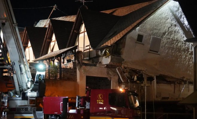 Обрушение отеля в Германии: один погибший, восемь человек под завалами