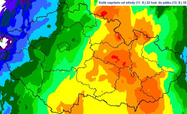 В Чехии на многих территориях идет дождь уже 38 часов подряд, и это только начало