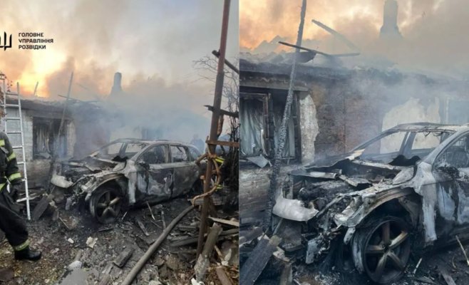 Автомобиль с украинским предателем взорвался в Бердянске
