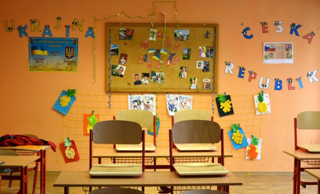 В Млада-Болеславе украинские дети продолжают учиться в отдельной школе