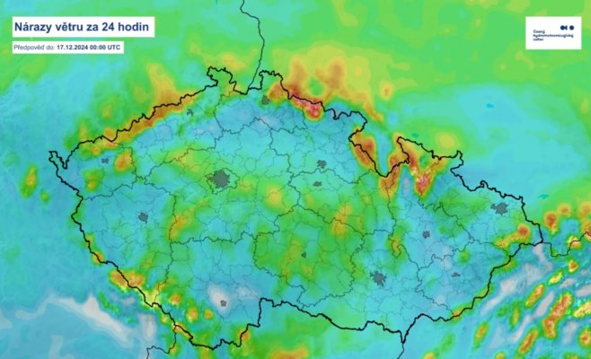 Чехию накроет сильный ветер: предупреждение от метеорологов