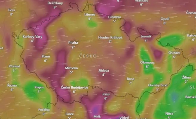 Чехию накроет сильный ветер: предупреждение от метеорологов