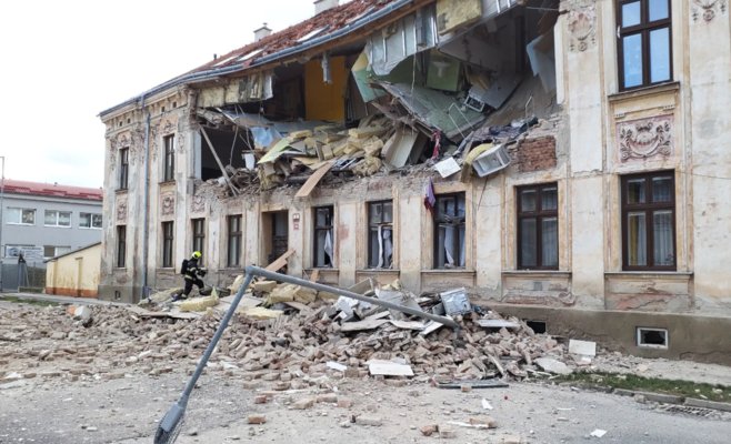 Взрыв в Зноймо: восемь человек пострадали, дом подлежит частичной или полной сносу