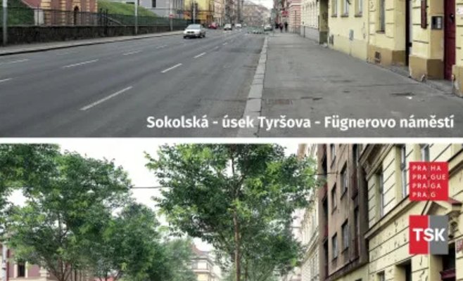 Прага планирует кардинальные изменения на магистрали: больше зелени и удобств для пешеходов