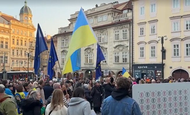 В Праге прошла акция протеста против Дональда Трампа