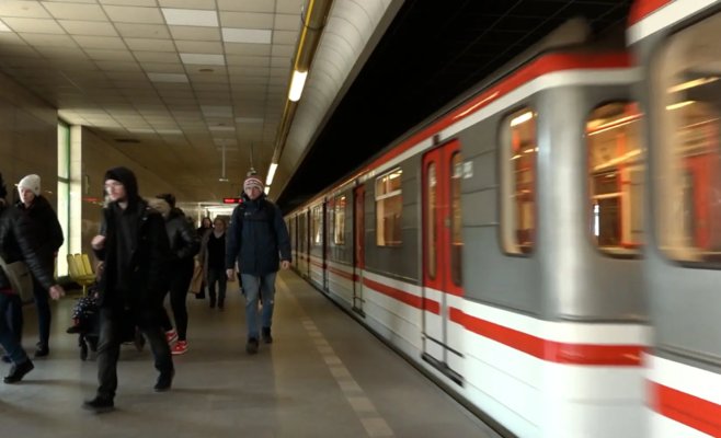 За женщиной в пражском метро закрылись двери, а её пёс остался снаружи. Животное погибло
