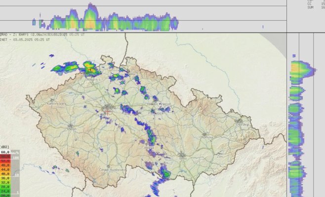 Сильные грозы и град: в Чехии ожидается погодный взрыв после обеда