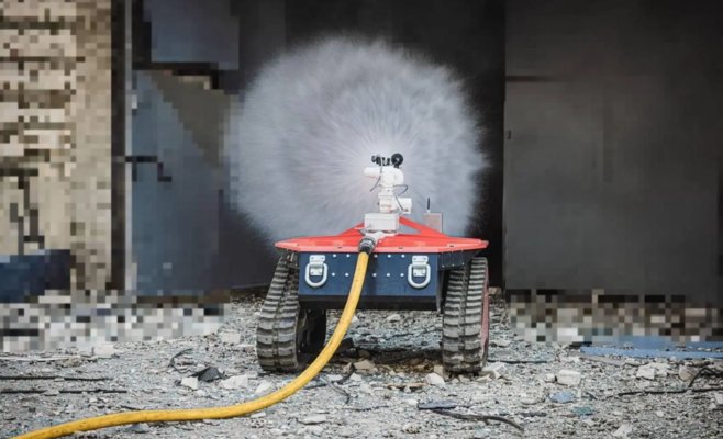 Чешский робот Hecthor спасает жизни в охваченном огнём Харькове