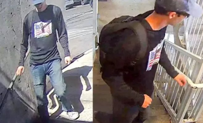 Спрыгнул с крыши и скрылся. FBI опубликовала новые кадры подозреваемого в убийстве Кирка