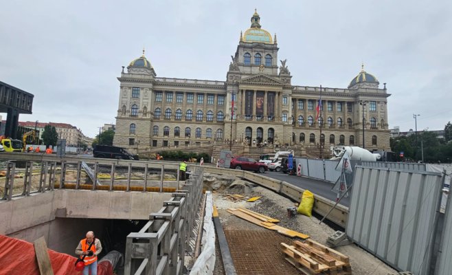 Изменения у Музея в Праге до конца года: магистраль сместят, из метро появится эскалатор