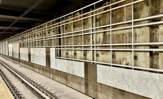 Реконструкция метро Панкрац продолжается: строится пересадка между линиями C и D