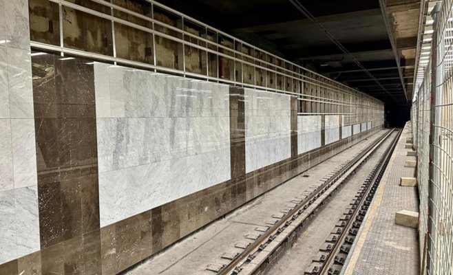 Реконструкция метро Панкрац продолжается: строится пересадка между линиями C и D