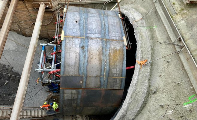 Реконструкция метро Панкрац продолжается: строится пересадка между линиями C и D