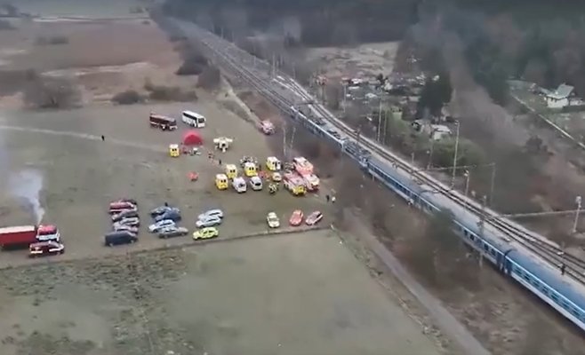 После столкновения поездов у Зливи в больницах остаются 22 человека, шесть — в интенсивной терапии