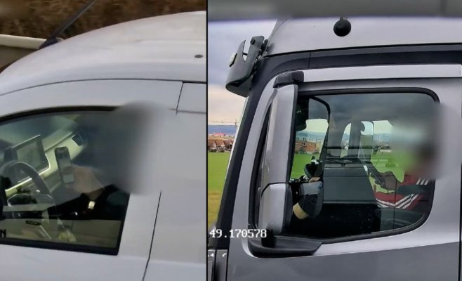 Водитель под Брно мчал по левому ряду без причины, и его поймал полицейский фургон