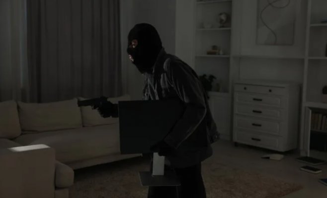 В Коширжах в квартиру ворвались двое вооружённых мужчин и заставили хозяев отдать электронику