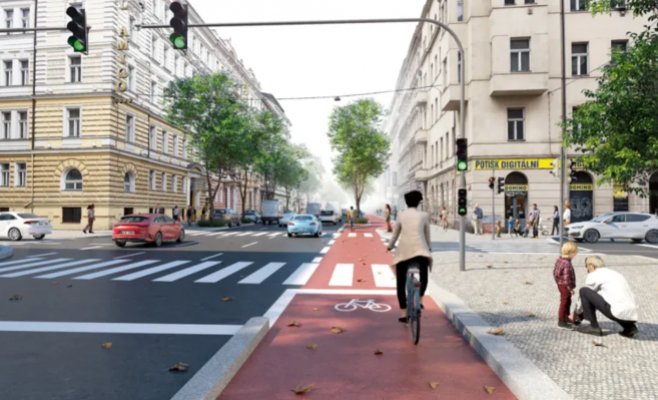 Полоса смерти на магистрали. Прага построила велодорожки, которые пустуют