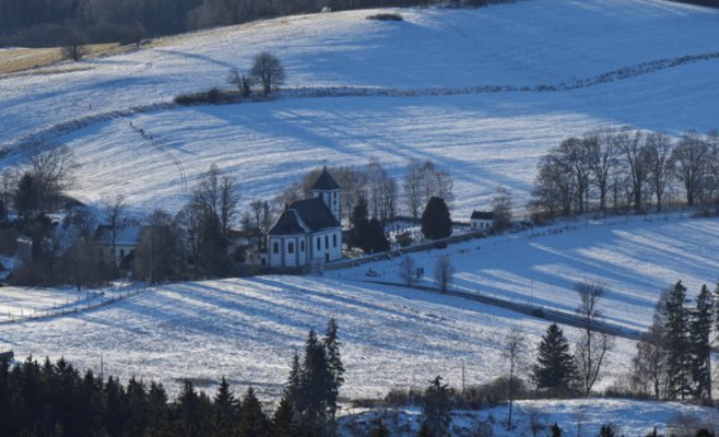 На Шумаве утром было минус 30 градусов