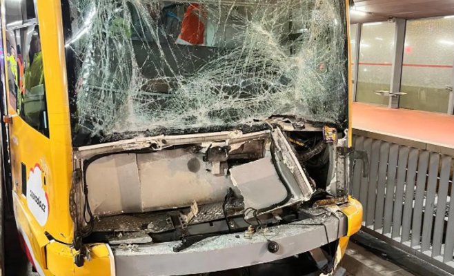 В Остраве столкнулись трамваи