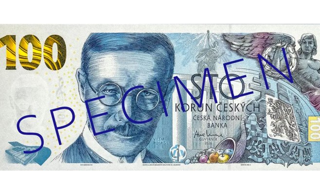 ЧНБ выпустил памятную банкноту номиналом 100 крон к юбилею своего основания
