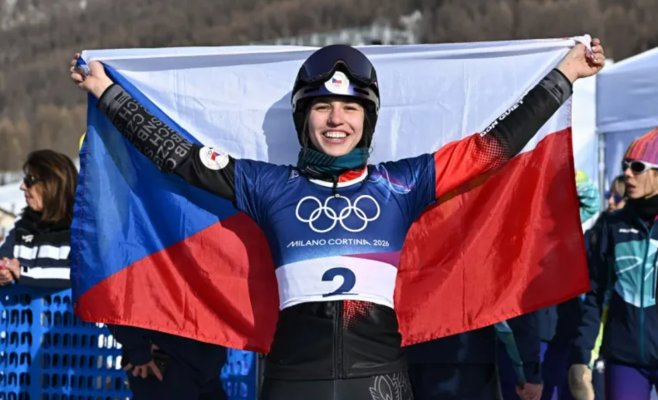 У Чехии первая медаль. Сноубордистка Мадерова завоевала золото