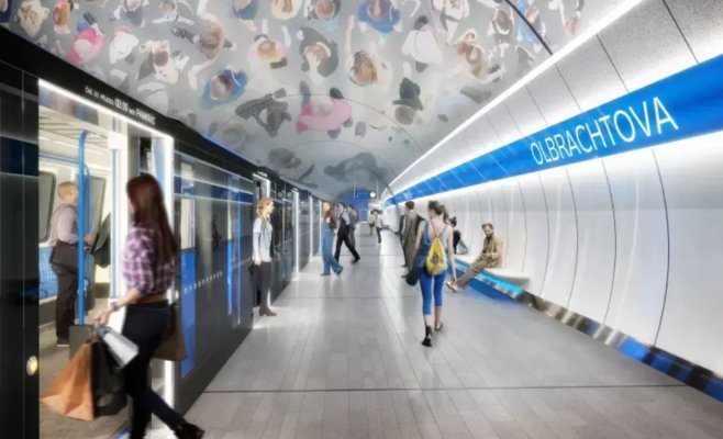 «Ольбрахтова» больше не рассматривается: для станций линии метро D в Праге предложили новые названия