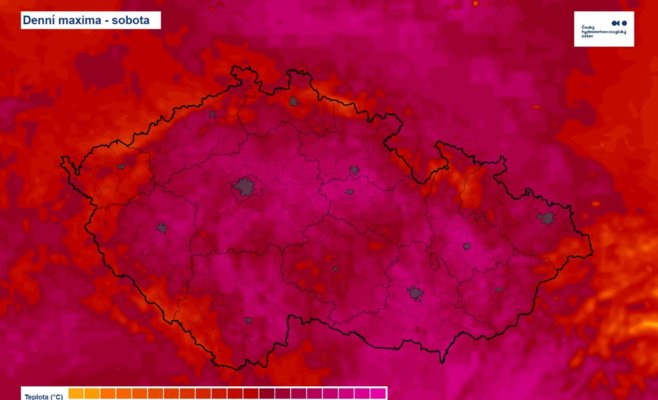 Температура в Чехии достигла 36 °C, треть метеостанций бьет исторические рекорды