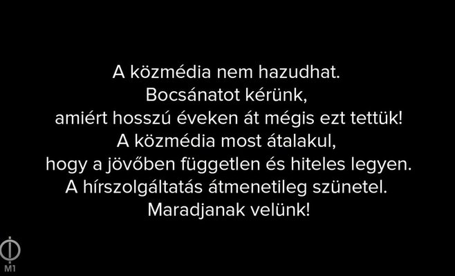 Венгерское госТВ прервало эфир и извинилось за многолетнюю ложь