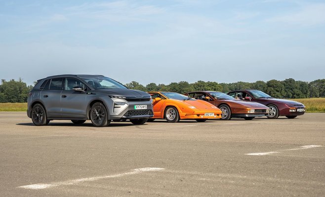 Электрический Škoda Elroq RS обогнал в разгоне Ferrari, Lamborghini и Porsche из 80-х