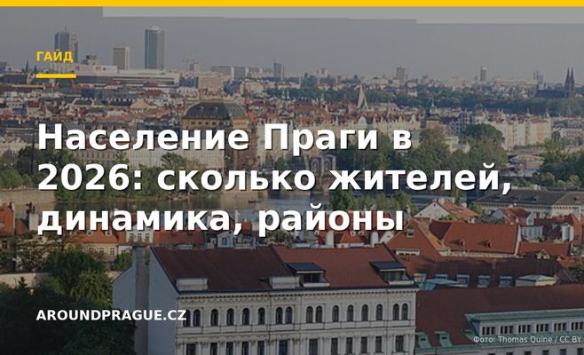 Население Праги в 2026: сколько жителей, динамика, районы