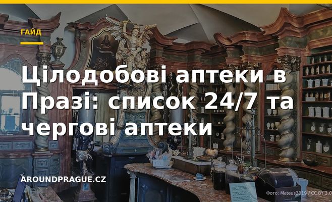 Цілодобові аптеки в Празі: список 24/7 та чергові аптеки