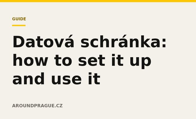 Datová schránka: how to set it up and use it