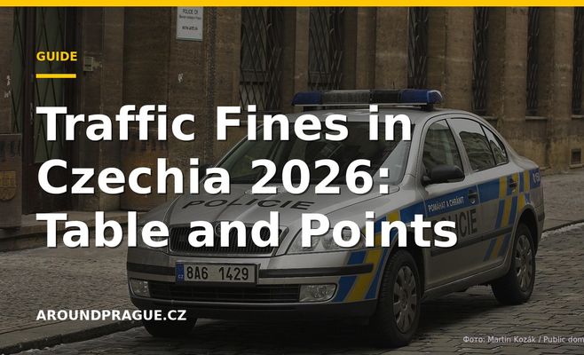 Traffic Fines in Czechia 2026: Table and Points