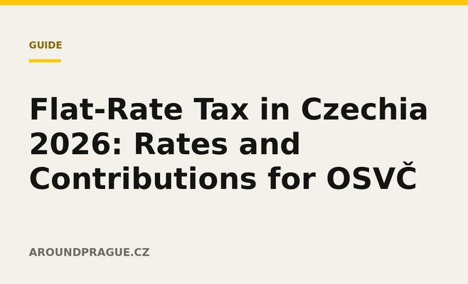 Flat-Rate Tax in Czechia 2026: Rates and Contributions for OSVČ