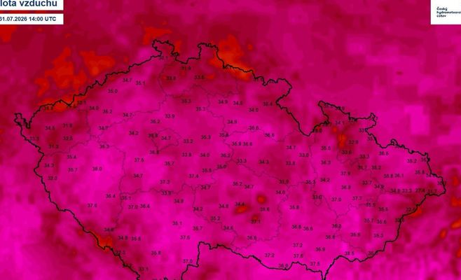Хвиля спеки в Чехії досягла піку: у Пльзені термометри показали майже 40 градусів