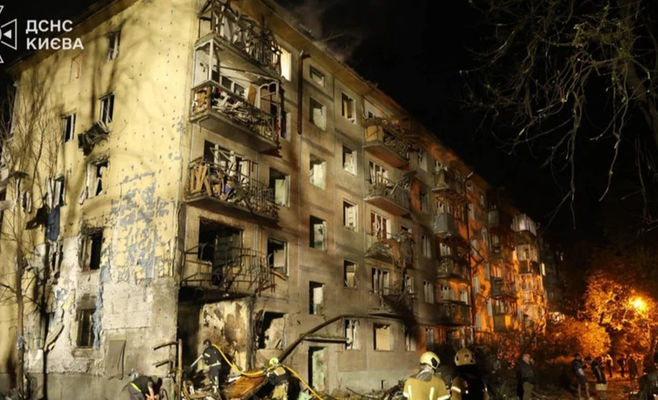 Russia Launches Massive Missile Strike on Kyiv: At Least Nine Killed