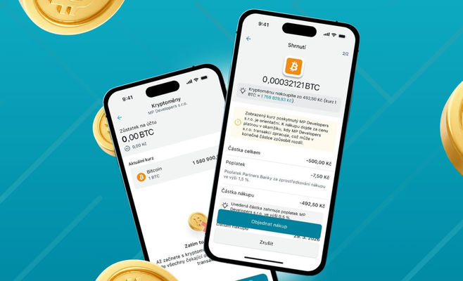 Петр Борковец запускает биткоин в приложении Partners Banka — первой в Чехии