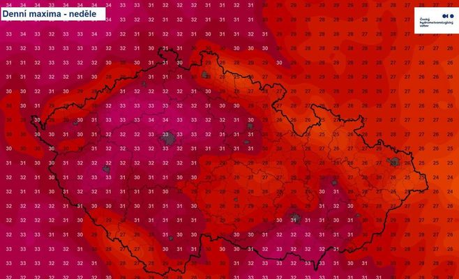 После краткой передышки в Чехию вернётся жара до 35 градусов