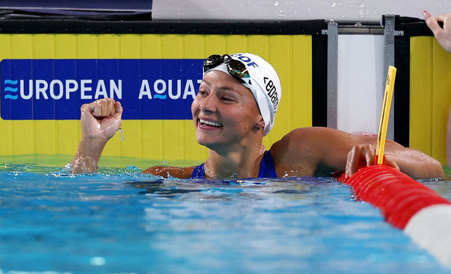 Земанова втретє стала чемпіонкою Європи на дистанції 200 м вільним стилем