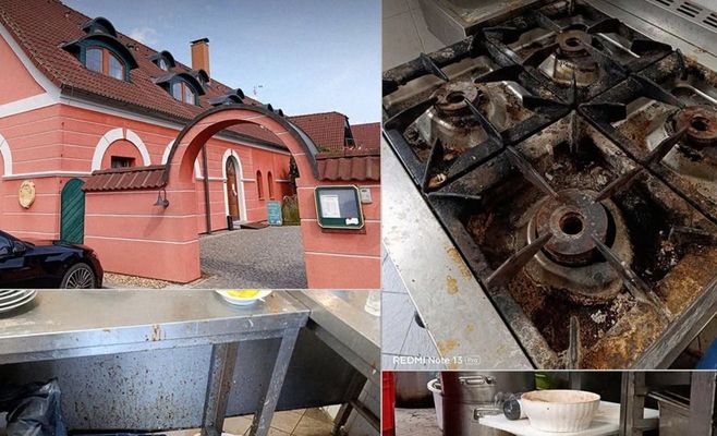 Inspectors Find Filthy Hotel Kitchen Near Jindřichův Hradec, Publish Photos