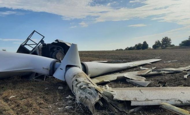На Пршеровщині впала 30-метрова вітрова турбіна, яка простоювала через несправність