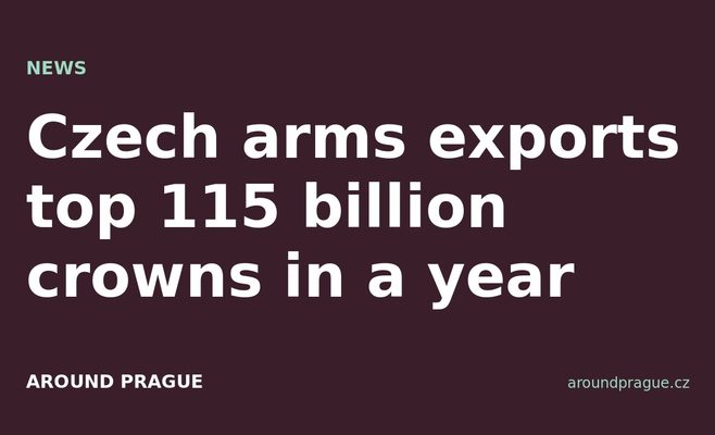 Czech arms exports top 115 billion crowns in a year
