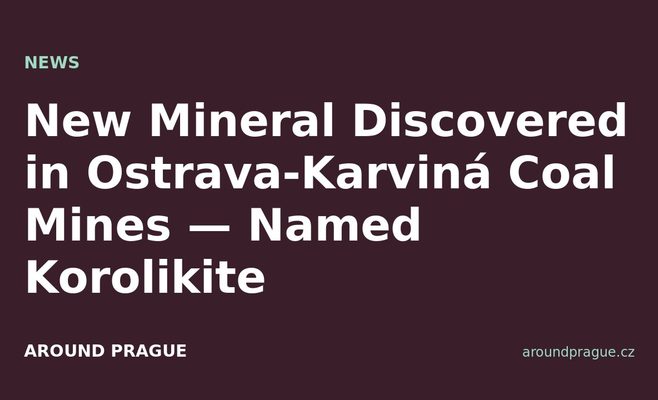 New Mineral Discovered in Ostrava-Karviná Coal Mines — Named Korolikite
