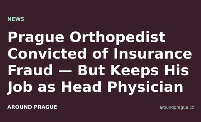 Prague Orthopedist Convicted of Insurance Fraud — But Keeps His Job as Head Physician