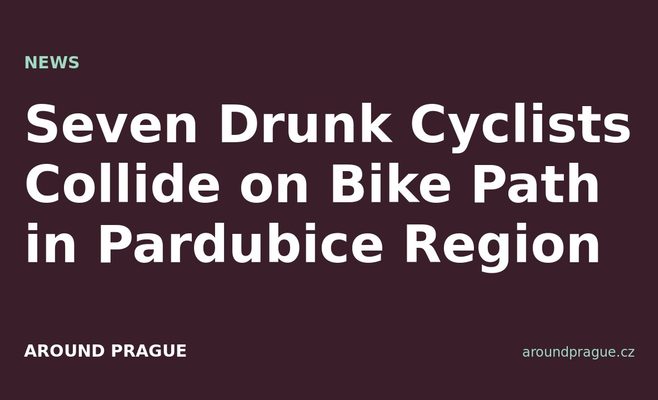 Seven Drunk Cyclists Collide on Bike Path in Pardubice Region