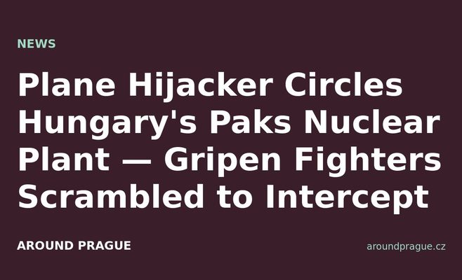 Plane Hijacker Circles Hungary's Paks Nuclear Plant — Gripen Fighters Scrambled to Intercept
