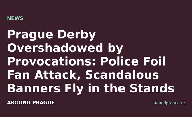 Prague Derby Overshadowed by Provocations: Police Foil Fan Attack, Scandalous Banners Fly in the Stands
