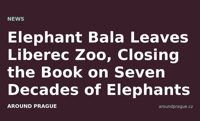 Elephant Bala Leaves Liberec Zoo, Closing the Book on Seven Decades of Elephants