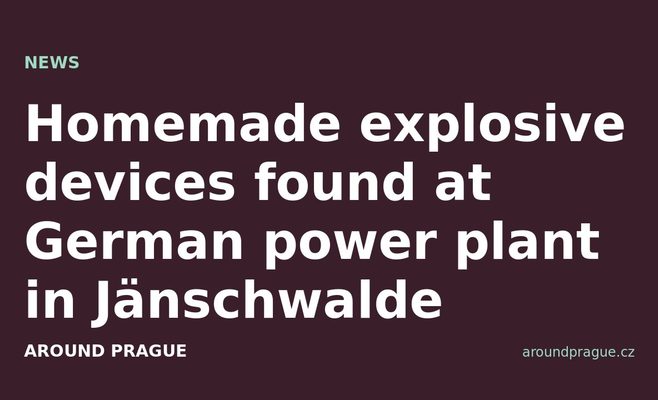 Homemade explosive devices found at German power plant in Jänschwalde