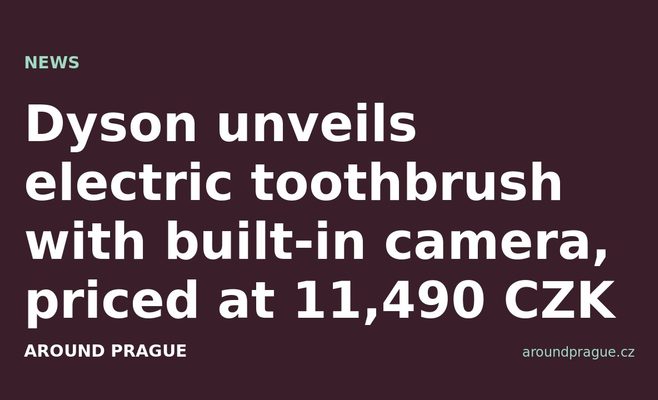 Dyson unveils electric toothbrush with built-in camera, priced at 11,490 CZK